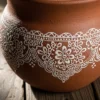 How to Decorate Clay Pots with Elegant Lace Patterns
