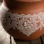 How to Decorate Clay Pots with Elegant Lace Patterns