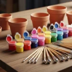 How to Decorate Clay Pots with Simple Dot Painting