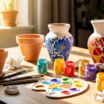 How to Decorate Clay Pots with a Beautiful Ombre Effect