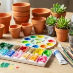 How to Turn Clay Pots into Cute Face Planters