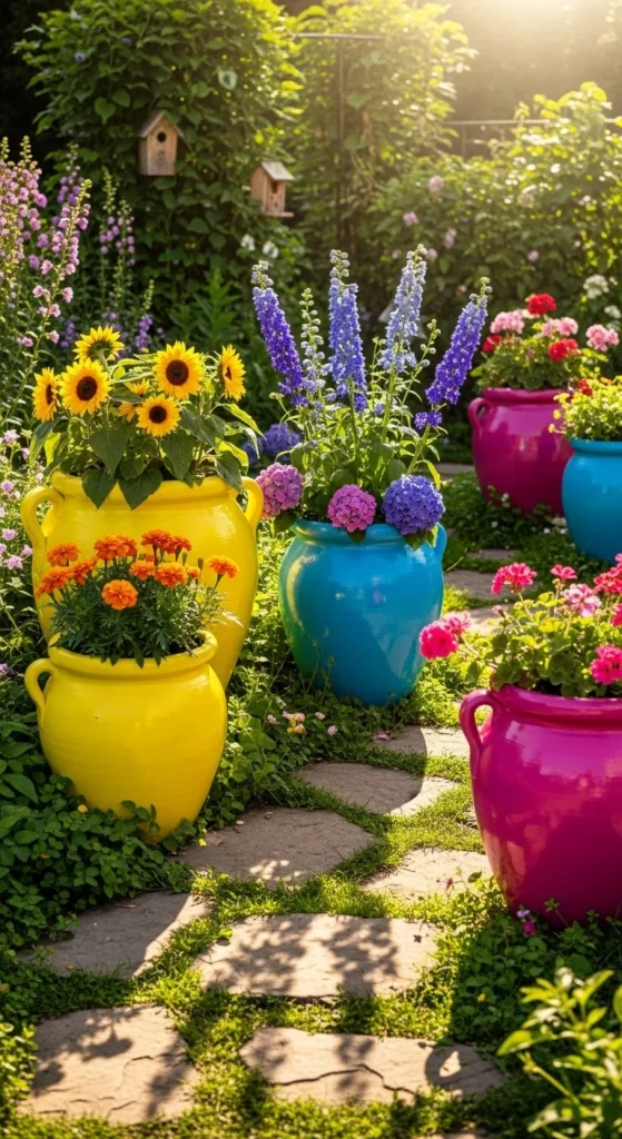 Painted Clay Pots