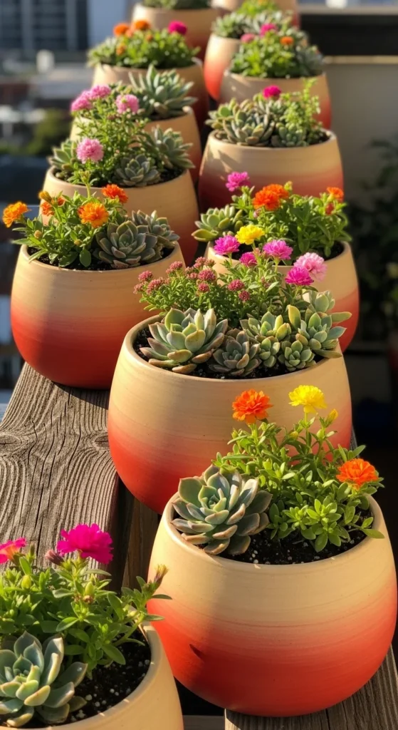 Styling Your Ombre Pots